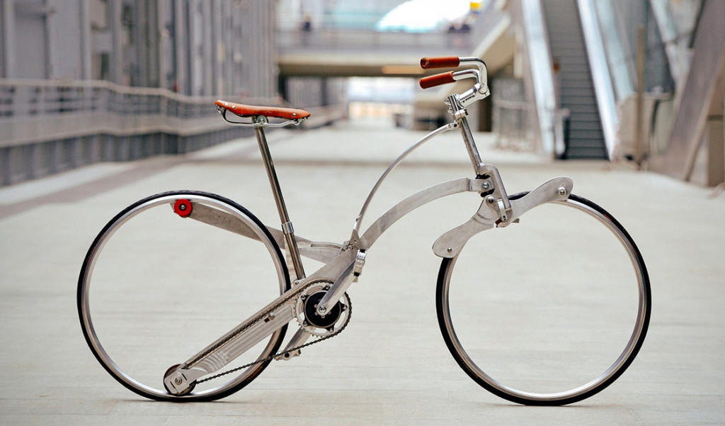 Vihmavarjuna kokku pandav ja kodarateta – Sada Bike muudab mõtteviisi