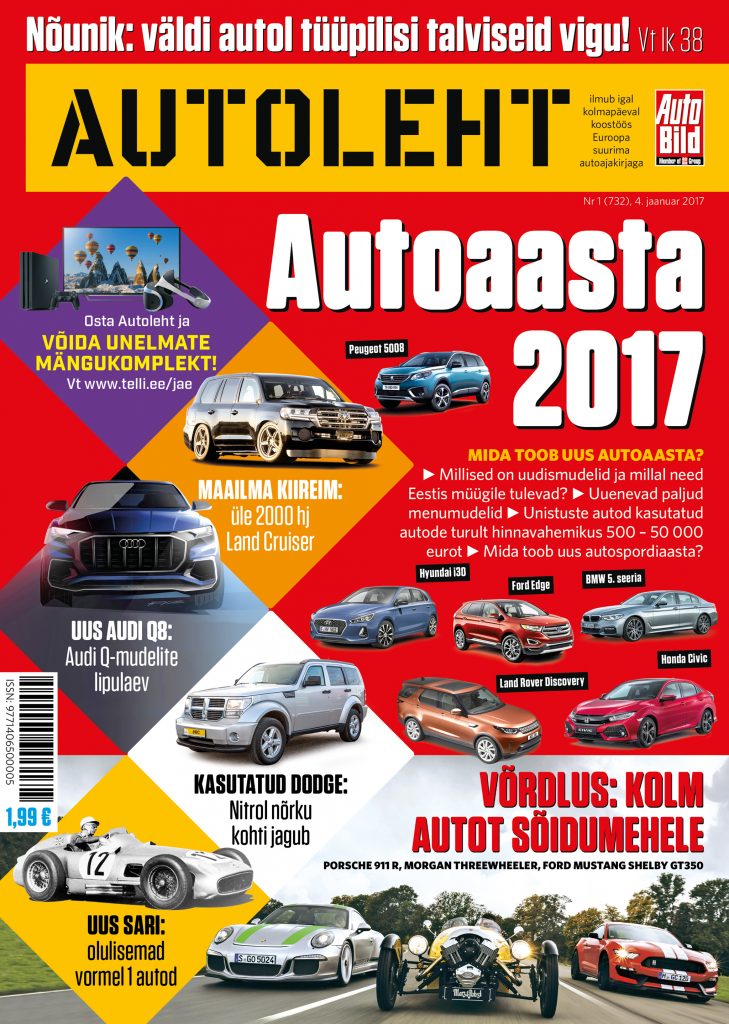 Lugemissoovitus: uue aasta esimene Autoleht heidab pilgu 2017. aastale automaailmas autoleht