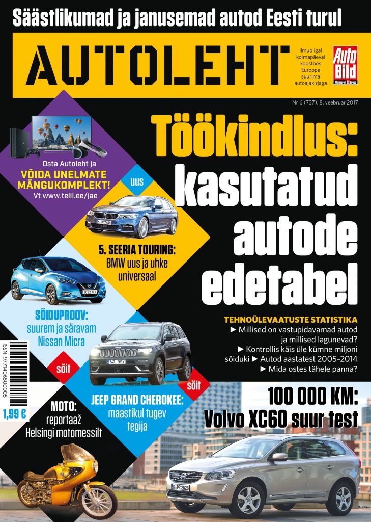 Lugemissoovitus: uus Autoleht avaldab Saksa tehnoülevaatuste statistika ja otsib säästlikke autosid