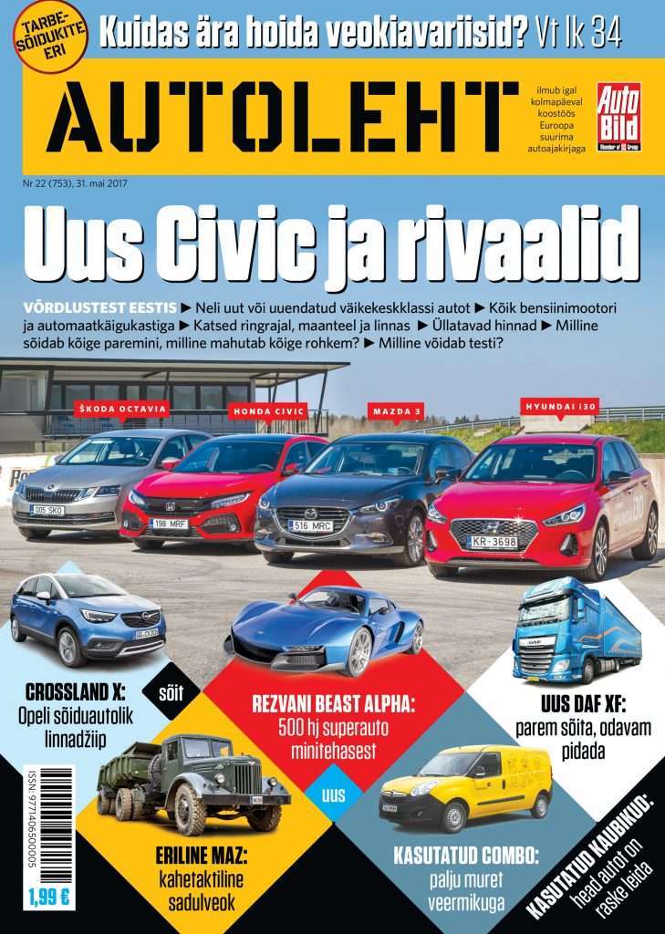 Lugemissoovitus: Autoleht sõidab väikekeskklassi autodega ja valib kaubikut autoleht