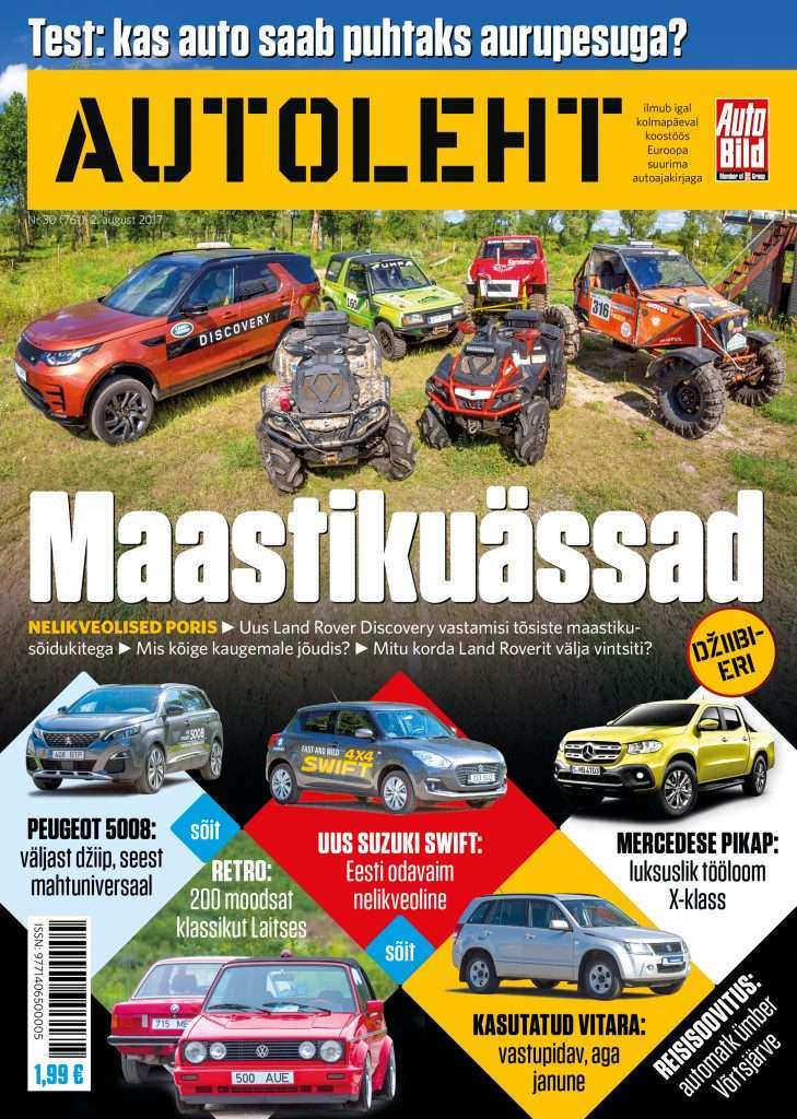 Lugemissoovitus: Autoleht käib Discoveryga maastikurajal ja veeauruga autot pesemas autoleht