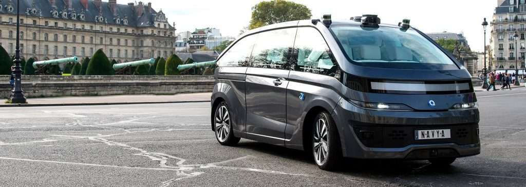 Novembrist liiguvad Pariisi tänavatel ulmeilusad Navya isejuhtivad taksobussid navya isejuhtivad