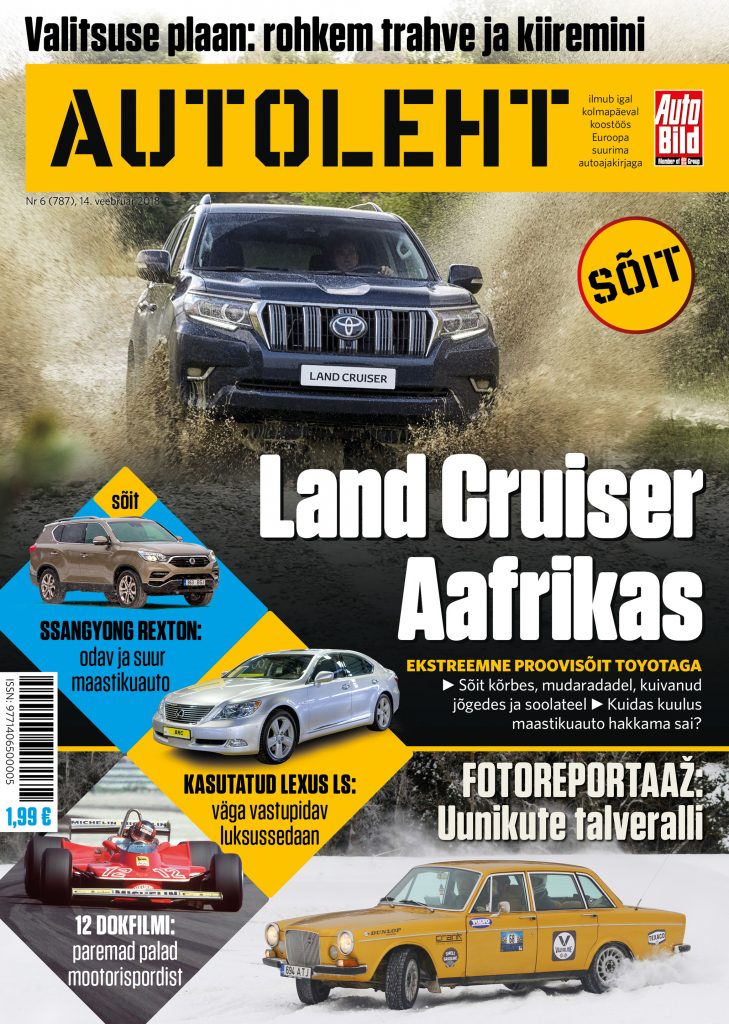 Lugemissoovitus: Autoleht Land Cruiseriga Namiibias, lisaks võidusõidufilmid ja liiklustrahvid autoleht