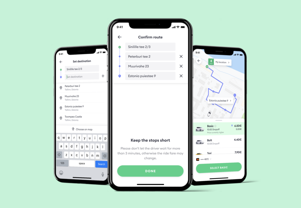 Lõpuks ometi! Bolti sõidule saab edaspidi lisada vahepeatusi bolt vahepeatuste