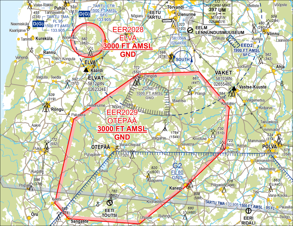 Rally Estonia aerokaart