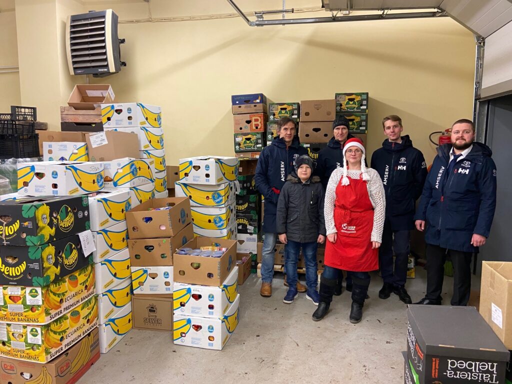 Amserv abistab Toidupanka logistika ja rahalise annetusega Toidupank Amserv