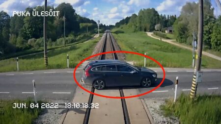 Tähelepanematus raudteel: vähemalt 59 “teist sünnipäeva” Ohuolukord raudteeülesõidul