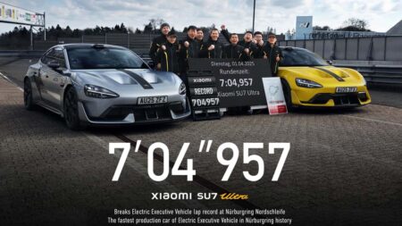 Xiaomi SU7 Ultra seeriaauto Nürburgring