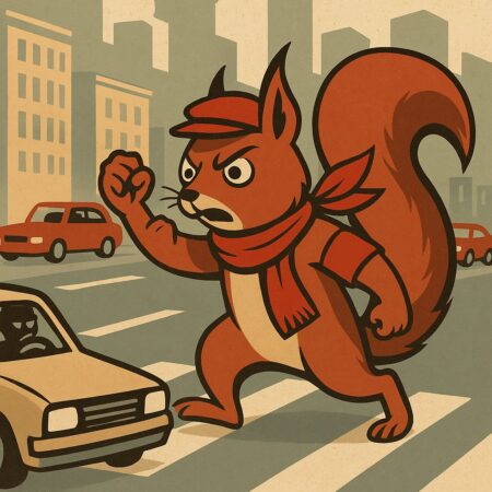 Jah, ma tänan autojuhti, kui ta ülekäigu raja ees peatub