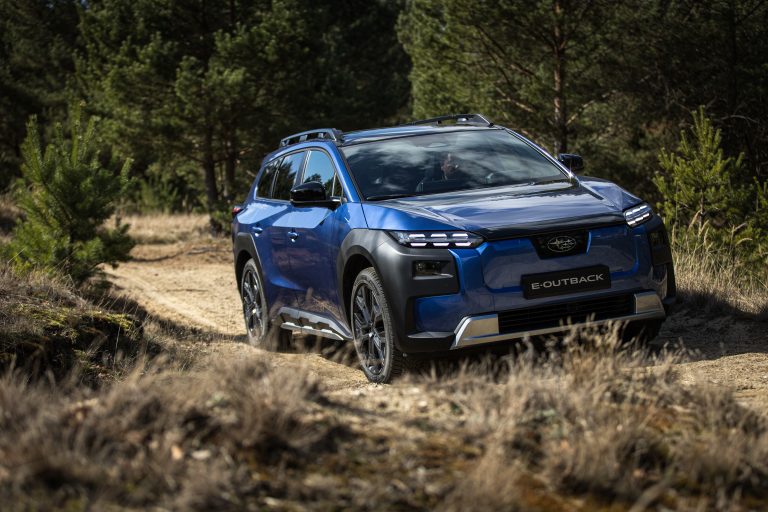 Subaru E-Outback: elektriline kõikjalsõitja Kiireim seeriaauto Subaru ajaloos ei olegi enam WRX STI, vaid maastur. E-Outback, elektriline kõikjalsõitja